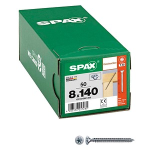 SPAX® Holzbauschrauben T40 Senkkopf WIROX 1201010801405 8 mm x 140 mm, 50 St.