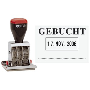 COLOP Datumstempel mit Text "Gebucht" 04060/L3 ohne Logo, 1 St.