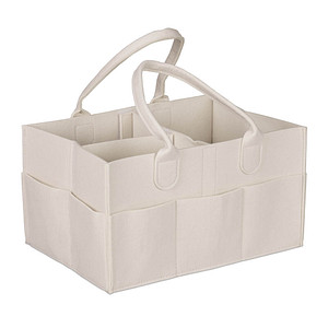 relaxdays Wickeltasche beige