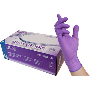 NITRAS MEDICAL unisex Einmalhandschuhe VIOLET WAVE lila Größe M, 100 St.