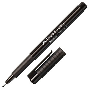 FABER-CASTELL Broadpen Document 1554 Fineliner schwarz 0,8 mm, 1 St.