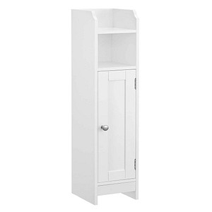 VASAGLE Badschrank weiß 18,0 x 20,0 x 80,0 cm