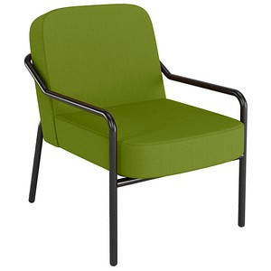 medso powered by PAPERFLOW Sessel MEDSO M Rund grün schwarz Kunststoff 58,0 x 74,3 x 73,6 cm, 1 St.