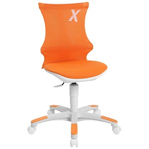 Topstar Kinderdrehstuhl Sitness X Chair 10, FX130CR44 Stoff orange, Gestell weiß