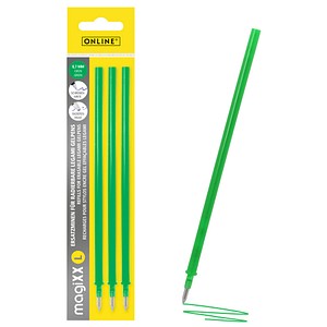 ONLINE® magiXX L Gelschreiberminen grün 0,7 mm 3 St.