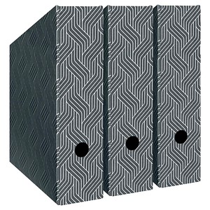 VON LEITZ Stehsammler 61570085 grau Karton, DIN A4, 3 St.