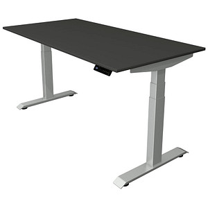 Kerkmann Move 4 elektrisch höhenverstellbarer Schreibtisch anthrazit rechteckig, T-Fuß-Gestell silber 160,0 x 80,0 cm