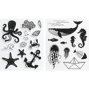 HEYDA Motivstempel-Set Maritim 10,0 - 55,0 mm, 1 St.