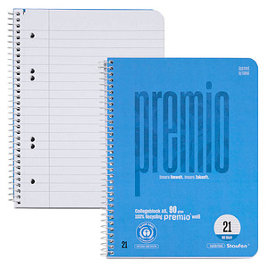 Staufen® Collegeblock Premio liniert DIN A5 ohne Rand, 1 St.