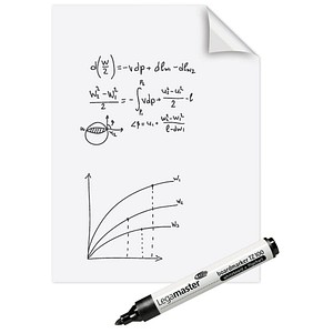 Legamaster Flipchart-Folie Magic-Chart Whiteboard blanko 60,0 x 80,0 cm, 25 Blatt