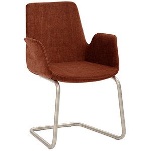 Mayer Besuchersessel myHELIOS rost chrom Stoff 58,0 x 56,0 x 86,0 cm, 1 St.