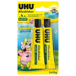 UHU ReNATURE SpongeBob Schwammkopf Alleskleber 35,0 g, 2 St.