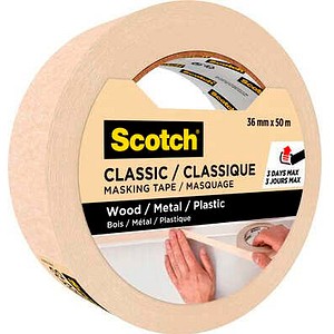 Scotch CLASSIC Kreppband beige 36,0 mm x 50,0 m 1 Rolle