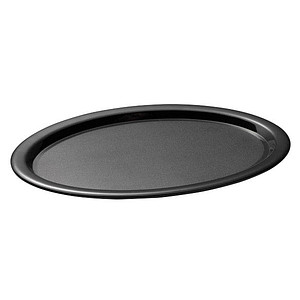 APS Tablett KAFFEEHAUS schwarz rund 21,5 x 28,5 cm, 1 St.