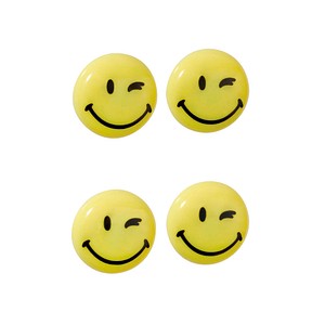 FRANKEN Happy Magnets Magnete Motiv, Kunststoff Ø 4,0 cm, 4 St.