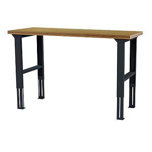 Simplaflex® Systemeinrichter Werkbank anthrazit, RAL 7016 150,0 x 60,0 x 76,0 - 106,0 cm