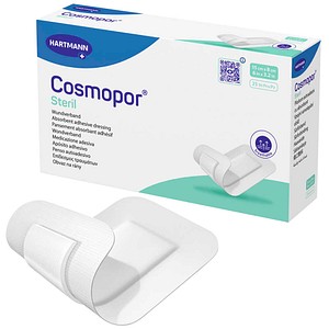 HARTMANN Wundverband Pflaster Cosmopor® Steril 9008087 weiß 8,0 x 15,0 cm, 25 St.