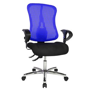 Topstar Bürostuhl Sitness® 90, SITNESSHP BC08 Stoff blau, Gestell chrom
