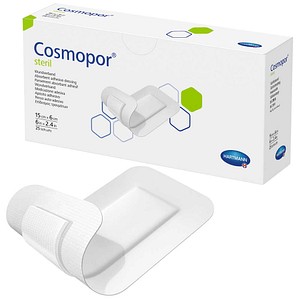HARTMANN Wundverband Pflaster Cosmopor® Steril 9008042 weiß 6,0 x 15,0 cm, 25 St.