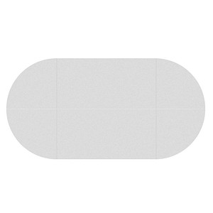 HAMMERBACHER Konferenztisch lichtgrau oval, Rundrohr chrom, 320,0 x 160,0 x 72,0 - 74,0 cm