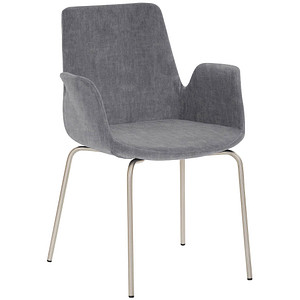 Mayer Besuchersessel myHELIOS grau chrom Stoff 58,0 x 59,0 x 87,0 cm, 1 St.
