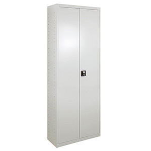 ADB Stahlschrank 40828 lichtgrau ohne Fachböden 71,0 x 30,0 x 195,0 cm, aufgebaut, 1 St.