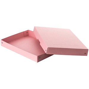 FALKEN PURE Aufbewahrungsbox 500 Blatt pastellrosa 24,0 x 32,0 x 4,0 cm, 1 St.