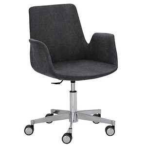 Mayer Besuchersessel myHELIOS anthrazit Aluminium Stoff 65,0 x 65,0 x 82,0 - 93,0 cm, 1 St.