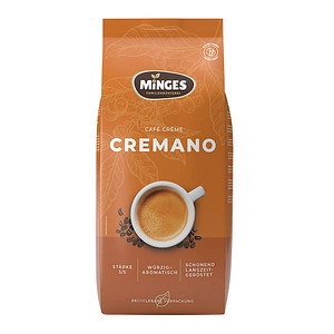MINGES Caffe Cremano Kaffeebohnen, Arabica- und Robustabohnen kräftig, 1 kg