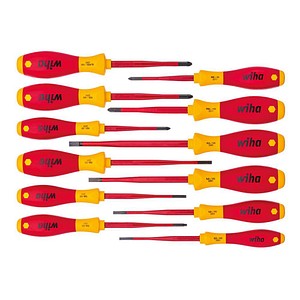 Wiha Schraubendreher-Set SoftFinish® electric slimFix gemischt 41003 12-teilig