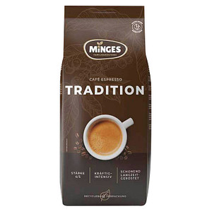 MINGES ESPRESSO TRADITION 1932 Espressobohnen, Arabica- und Robustabohnen kräftig, 1 kg