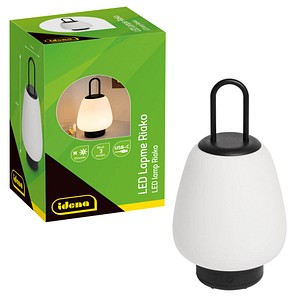 Idena Riako LED Tischlampe weiß