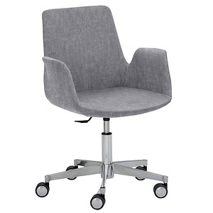 Mayer Besuchersessel myHELIOS grau Aluminium Stoff 65,0 x 65,0 x 82,0 - 93,0 cm, 1 St.