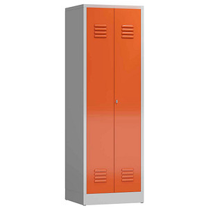 ClassiX Spind feuerrot, lichtgrau X-510714, 1 Schließfach 59,0 x 50,0 x 180,0 cm