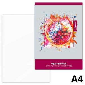 Lumart® Aquarellblock Lumart DIN A4 300 g/qm, 20 Blatt, 1 St.