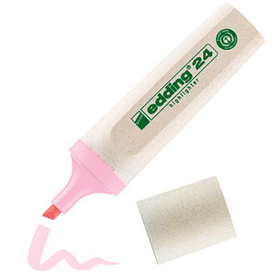 edding Highlighter 24 EcoLine pastell Textmarker pink, 1 St.