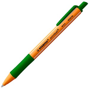 STABILO Kugelschreiber pointball orange, Schreibfarbe: grün, 1 St.