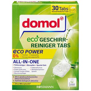 domol eco POWER ALL-IN-ONE Spülmaschinentabs 30 St., 30 St.