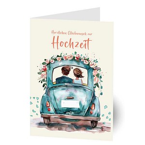 LUMA Glückwunschkarte Hochzeit LU DINA4 14 DIN A4, 1 St.