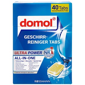 domol ULTRA POWER ALL-IN-ONE Spülmaschinentabs 40 St., 40 St.