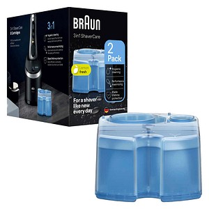 BRAUN 3-in-1 ShaverCare Reinigungskartuschen für Rasierer, 2 St.
