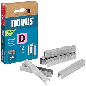 novus Tackerklammern 53F Flachdraht 14 mm, 600 St.