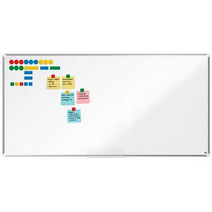 nobo Whiteboard Premium Plus 180,0 x 90,0 cm weiß, silber lackierter Stahl