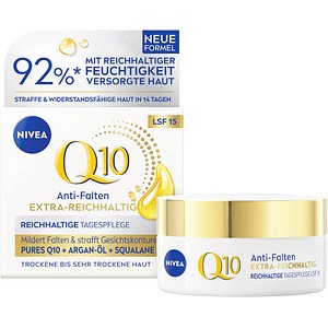 NIVEA Q10 Anti-Falten EXTRA-REICHHALTIG LSF 15 Gesichtscreme 50,0 ml