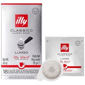 illy® Classico Lungo E.S.E Kaffeepads, Arabicabohnen 18 St.