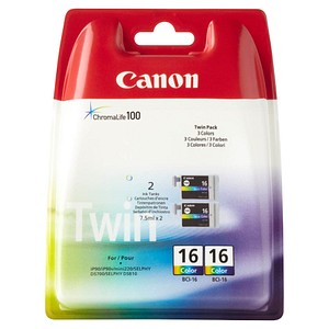 2 Canon 2x BCI-16 color Tintenpatronen 2 Canon 2x BCI-16 color Tintenpatronen