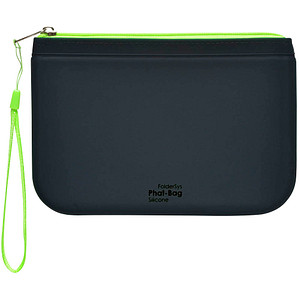 FolderSys Reißverschlussbeutel PHAT BAG DIN A6 schwarz/grün 1,2 mm, 1 St.
