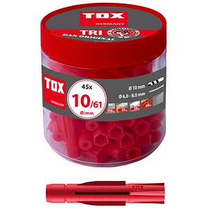 TOX TRI 10/61 010260081 Universaldübel Ø 10 mm x 61 mm, 45 St.