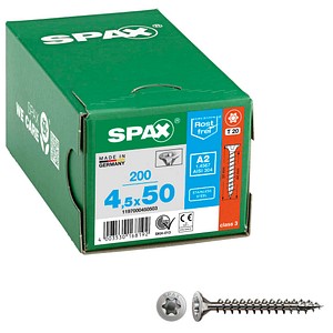 SPAX® Universalschrauben T20 Senkkopf BLANK A2 1197000450503 4,5 mm x 50 mm, 200 St.