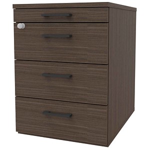 Quadrifoglio Standcontainer eukalyptus 3 Auszüge Kunststoff-Bügelgriff schwarz 42,0 x 56,0 x 58,0 cm